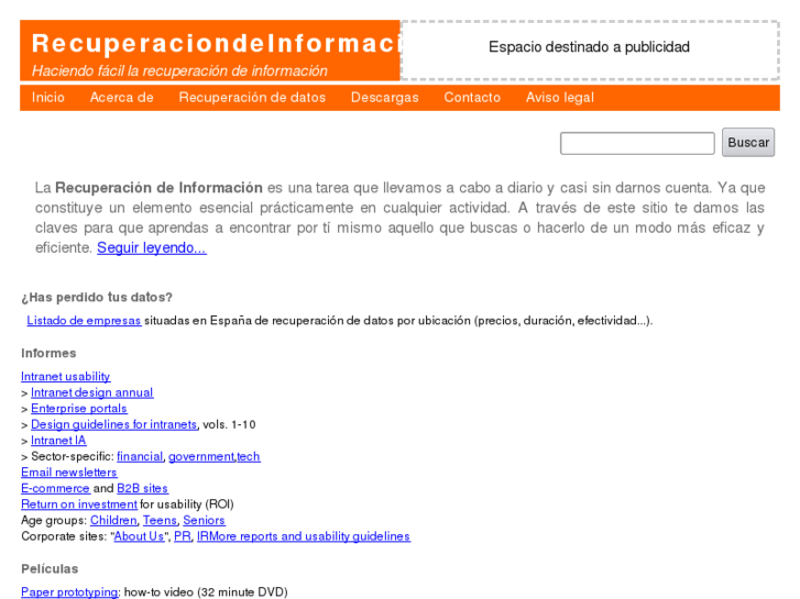 www.recuperaciondeinformacion.es