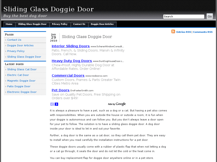 www.slidingglassdoggiedoor.net