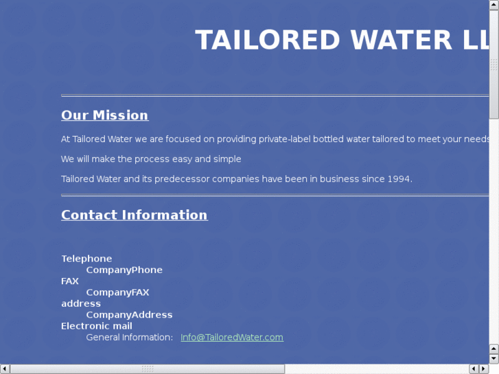 www.tailoredwater.com