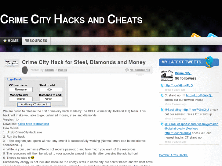www.crimecityhack.com