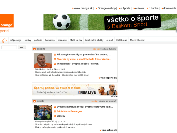 www.orangeportal.sk