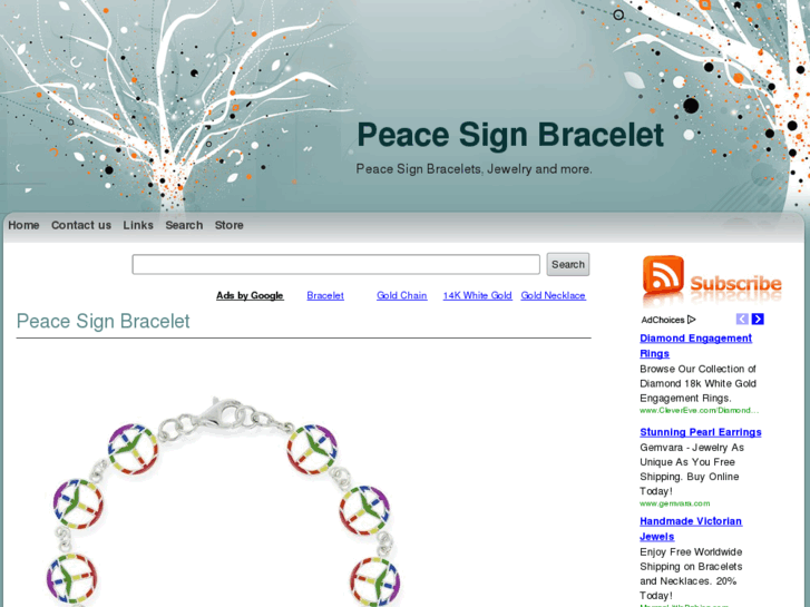 www.peacesignbracelet.com