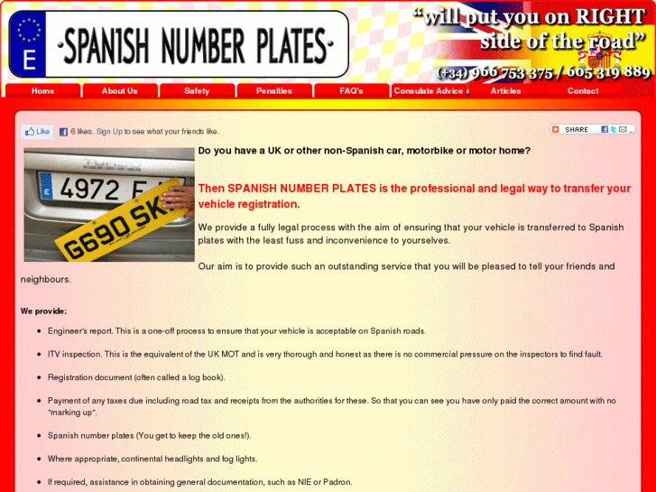 www.spanish-number-plates.com