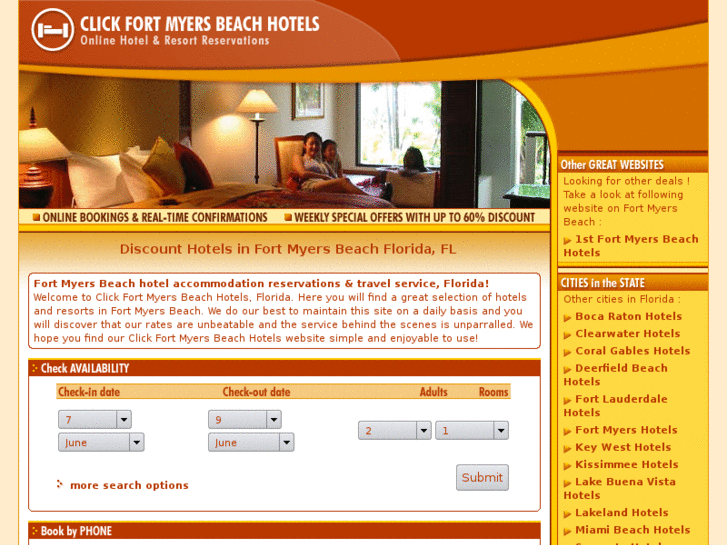 www.clickftmyersbeachhotels.com