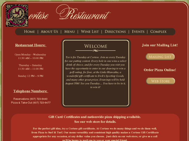 www.corteserestaurant.com