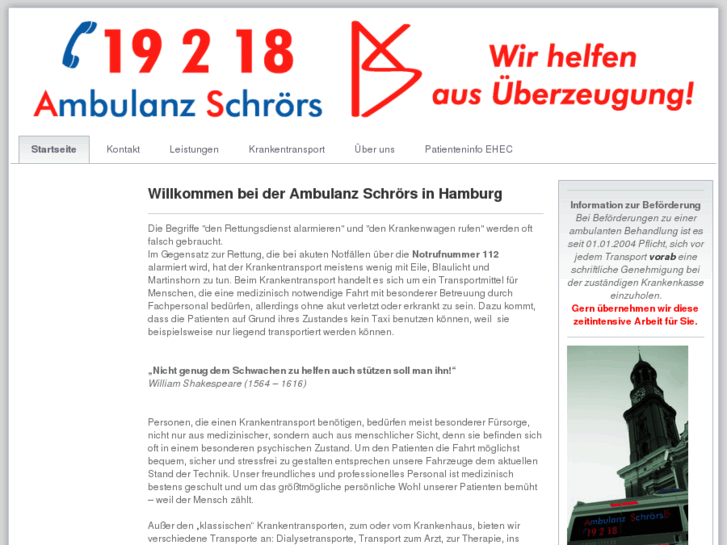 www.ambulanz-schroers.org