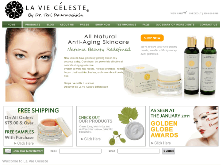 www.laviecelesteskincare.com