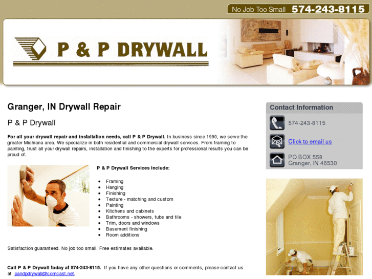 www.pandpdrywall.com