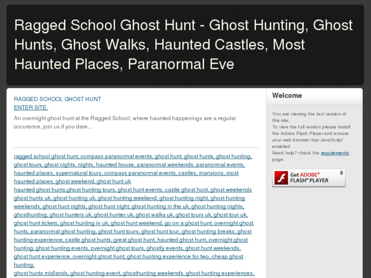 www.raggedschoolghosthunt.com