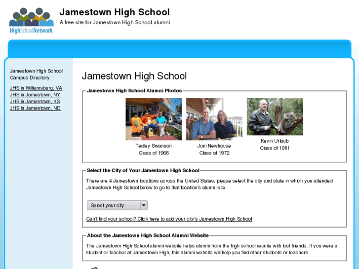 www.jamestownhighschool.net