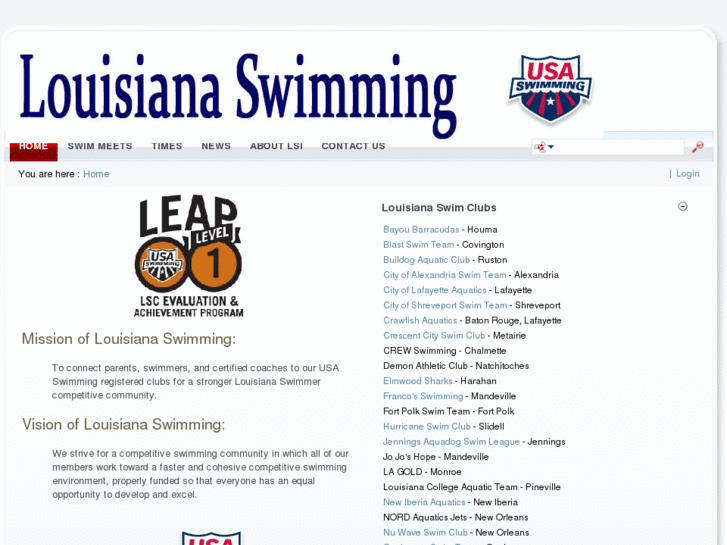 www.louisianaswimming.org