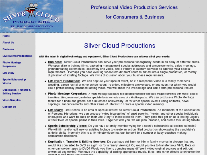 www.silvercloudproductions.net