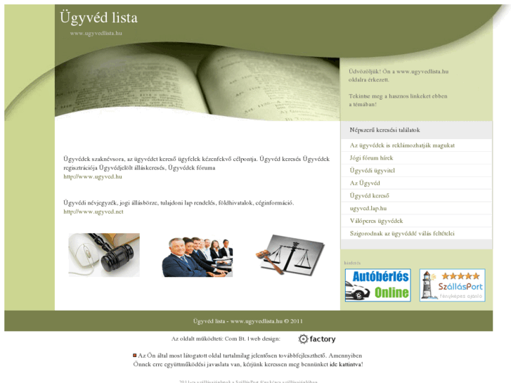 www.ugyvedlista.hu