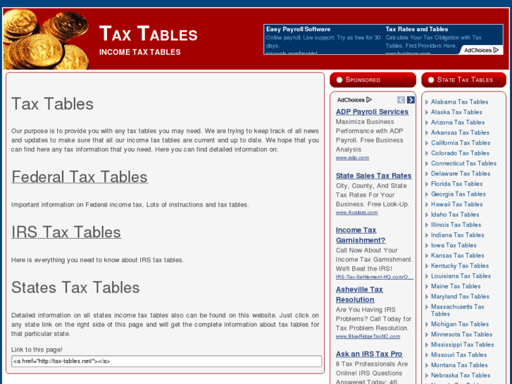www.tax-tables.net