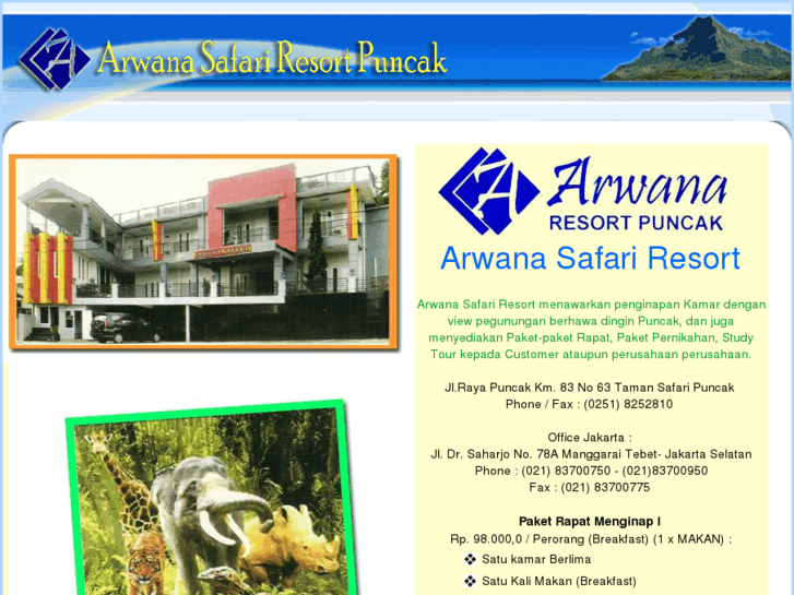 www.arwanasafariresort.com