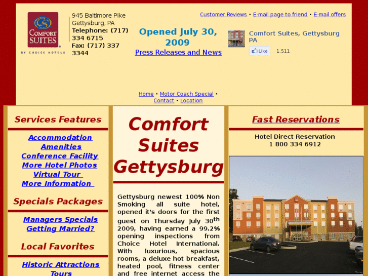 www.comfortsuites-gettysburg.com