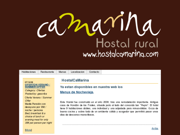 www.hostalcamarina.com