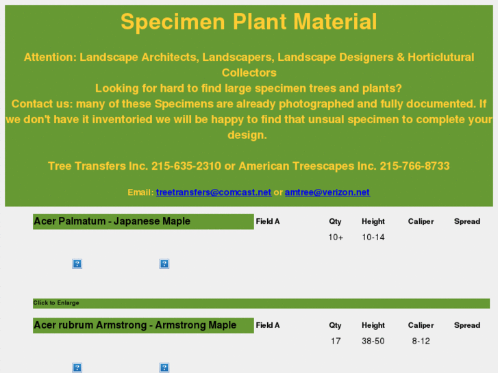 www.largespecimenplants.com