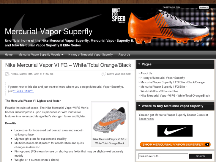 www.mercurialvaporsuperfly.com