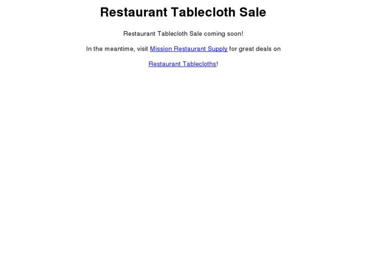 www.restauranttableclothsale.com