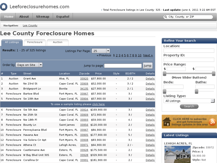 www.leeforeclosurehomes.com