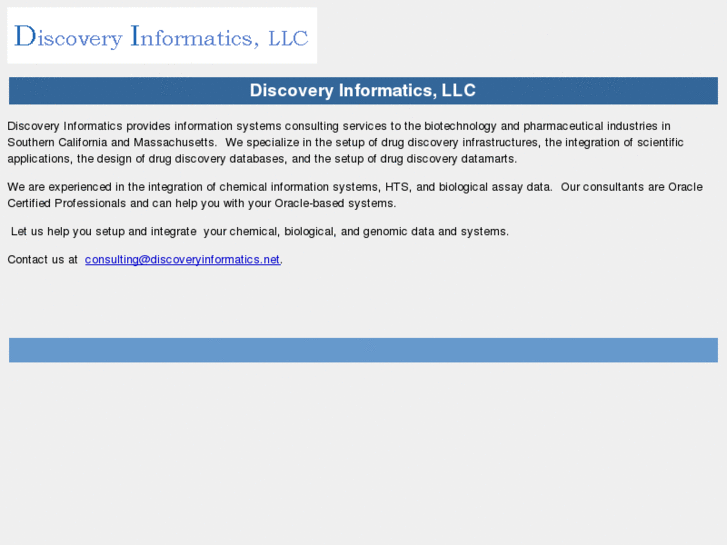 www.discoveryinformatics.net