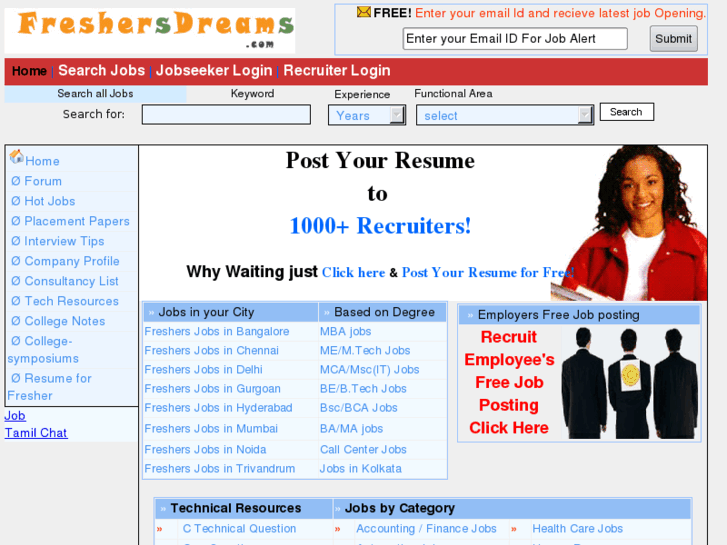 www.freshersdreams.com