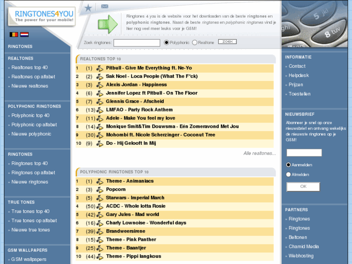 www.ringtones4you.nl
