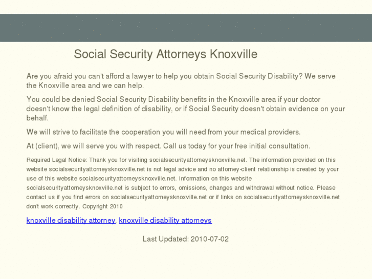 www.socialsecurityattorneysknoxville.net