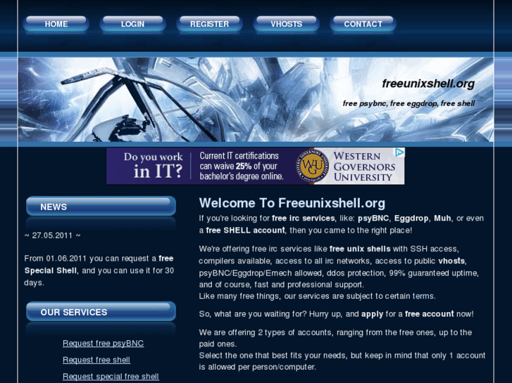 www.freeunixshell.org