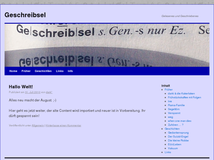 www.geschreibsel.de