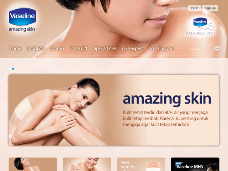 www.vaselineamazingskin.com