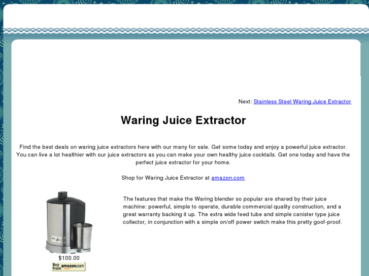 www.waringjuiceextractor.com