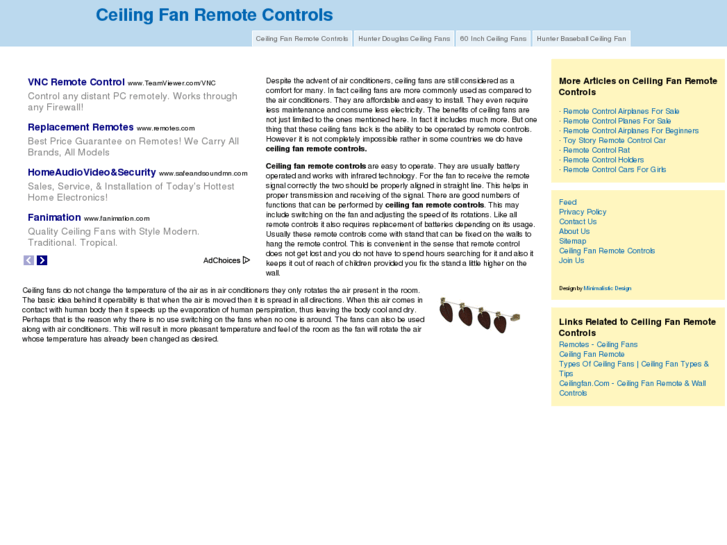 www.ceilingfanremotecontrols.net