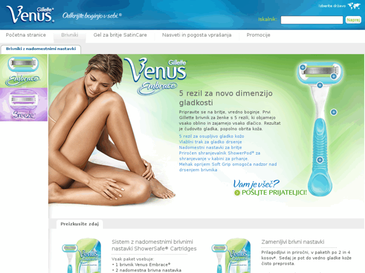 www.gillettevenus.si