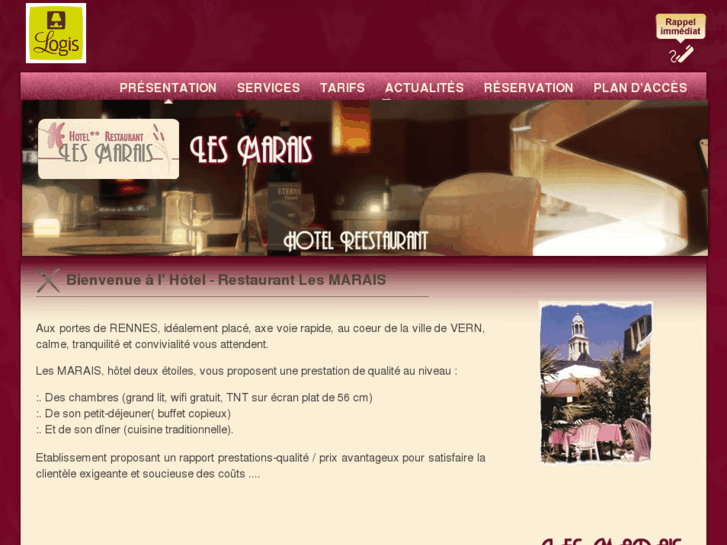 www.hotel-restaurant-les-marais35.com