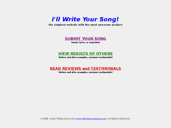 www.illwriteyoursong.net