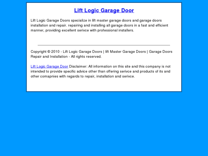 www.liftmastergaragedoor.com