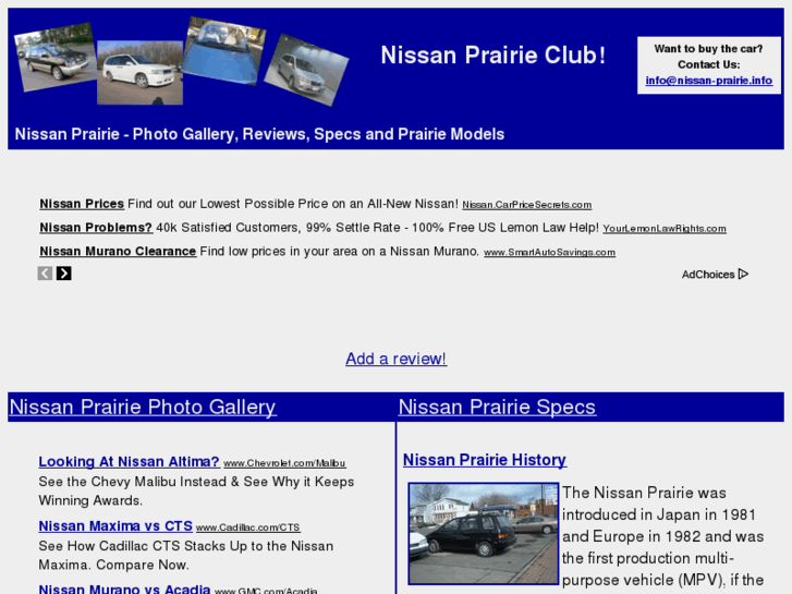 www.nissan-prairie.info