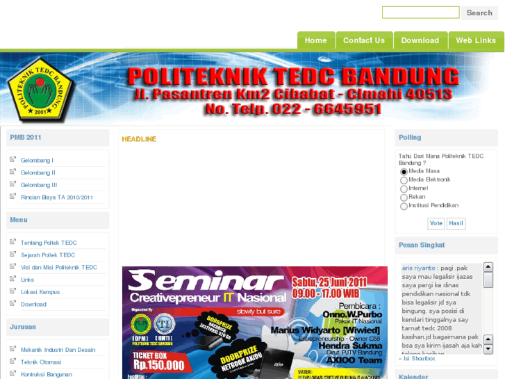 www.poltektedc.ac.id