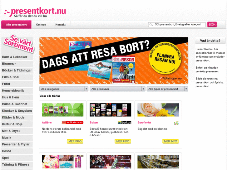 www.presentkort.nu