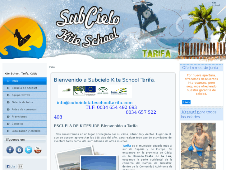 www.subcielokiteschooltarifa.com