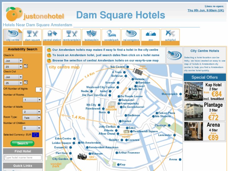 www.damsquarehotels.com