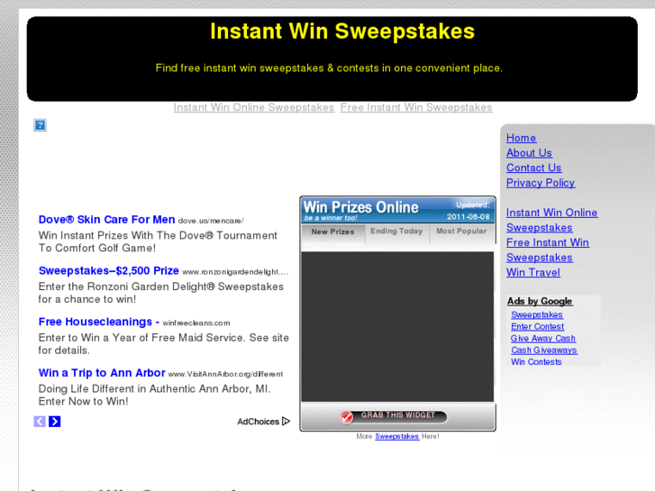 www.instantwinsweepstakes.net