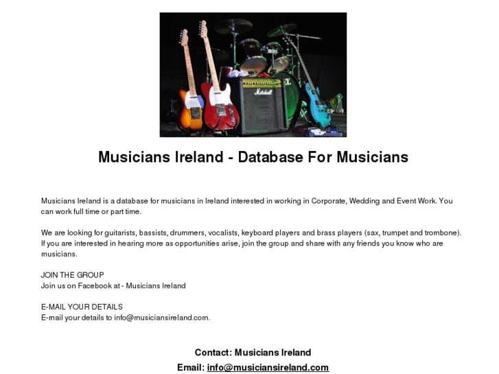 www.musiciansireland.com