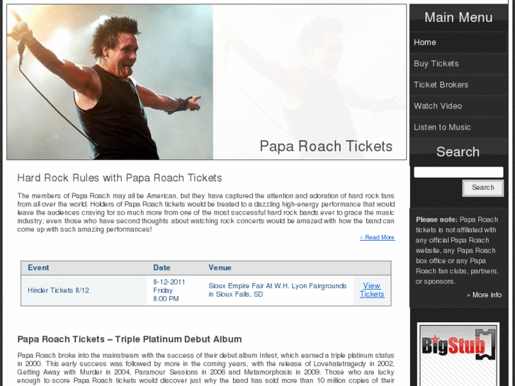 www.paparoachtickets.com