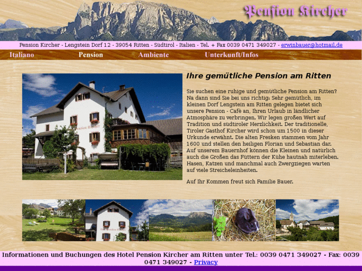 www.pension-kircher-ritten.com