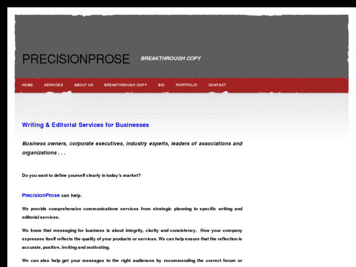 www.precisionprose.net