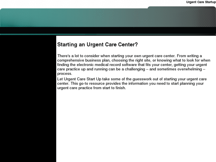 www.urgentcarestartup.com