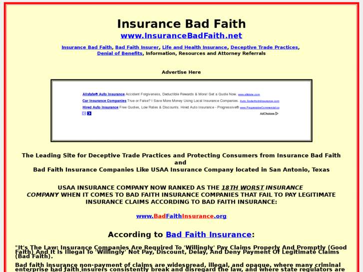 www.insurancebadfaith.net